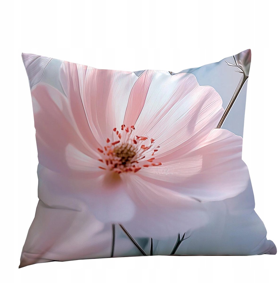 SATYNLOVE PREMIUM Kussensloop 40x40 cm - Katoen Satijn Bloemendessin