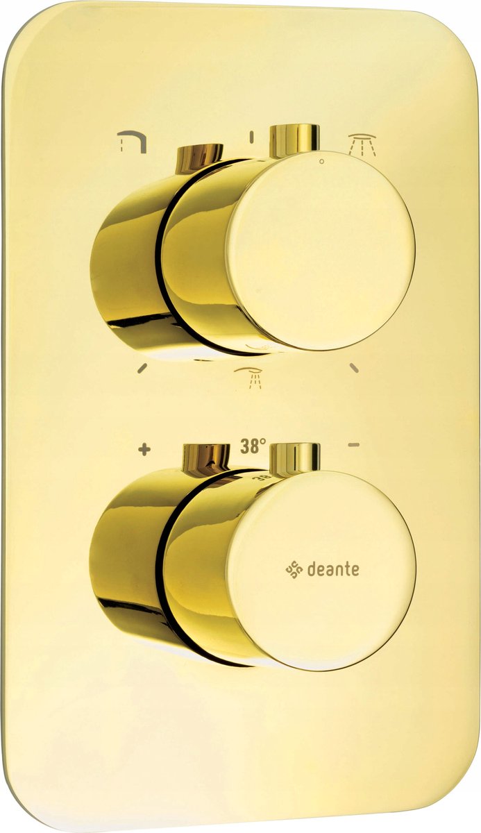 Deante Box Externe Thermostatische Douchekraan BXY ZEBT Goud