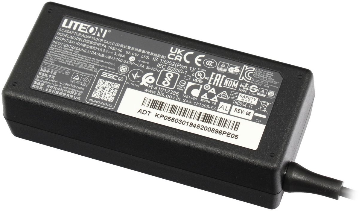 Image of Acer 25.LW9M3.001 oplader 65W