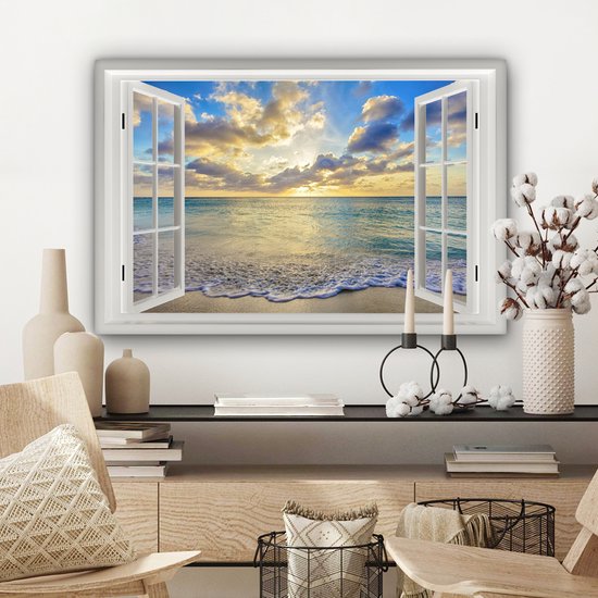 Peintures sur toile See Through - Water - Mer - 90x60 cm - Décoration murale