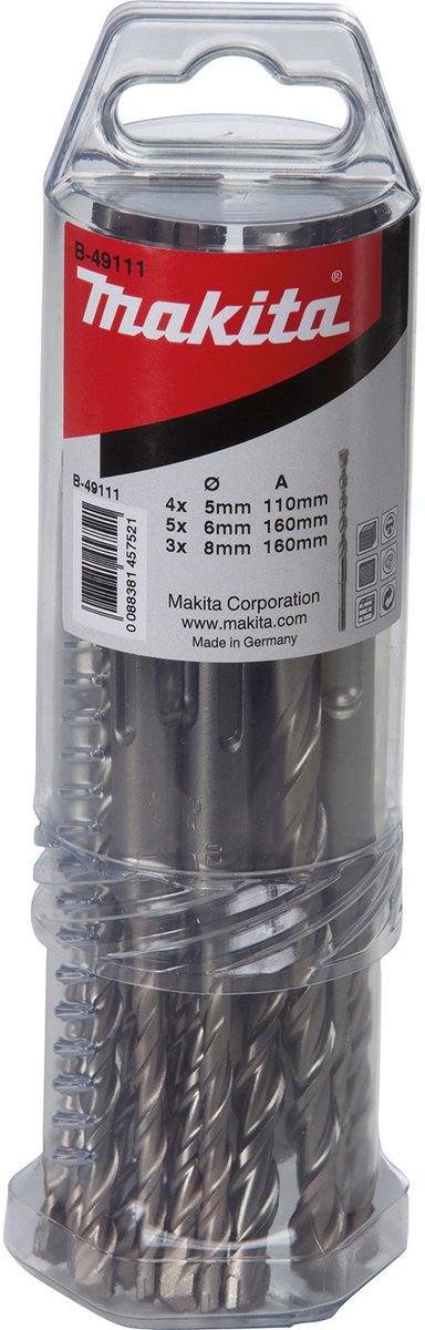 Makita SDS-VPLUS-Boorset Nr.5 12-delig - B-49111