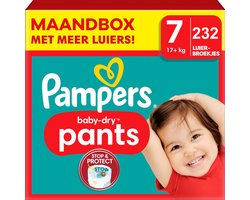 Pampers - Baby Dry Pants - Maat 7 - Maandbox - 232 stuks - 17+KG