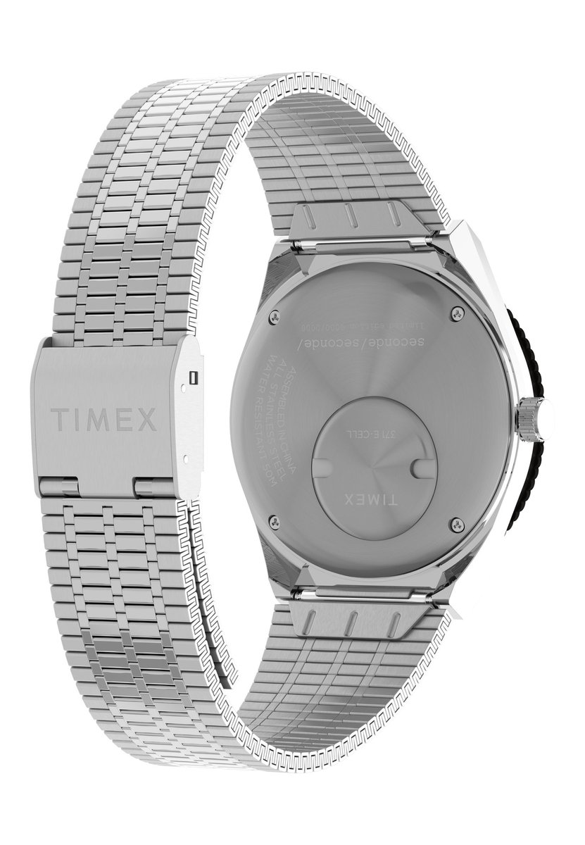 Timex Timex X Seconde Seconde Quartz Analoog Horloge Zilver En Zwart Kast: 100% Roestvrij Staal | Armband 100% Roestvrij Staal 38 mm TW2Y48100YH, TW2Y48200YH