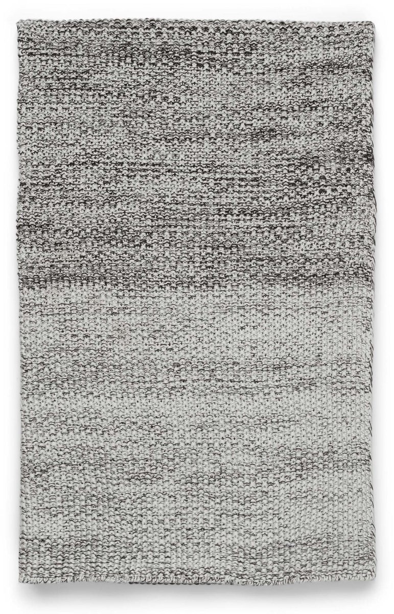 Marc O'Polo Nordic Knit Melange Plaid Antraciet - 130x170 cm