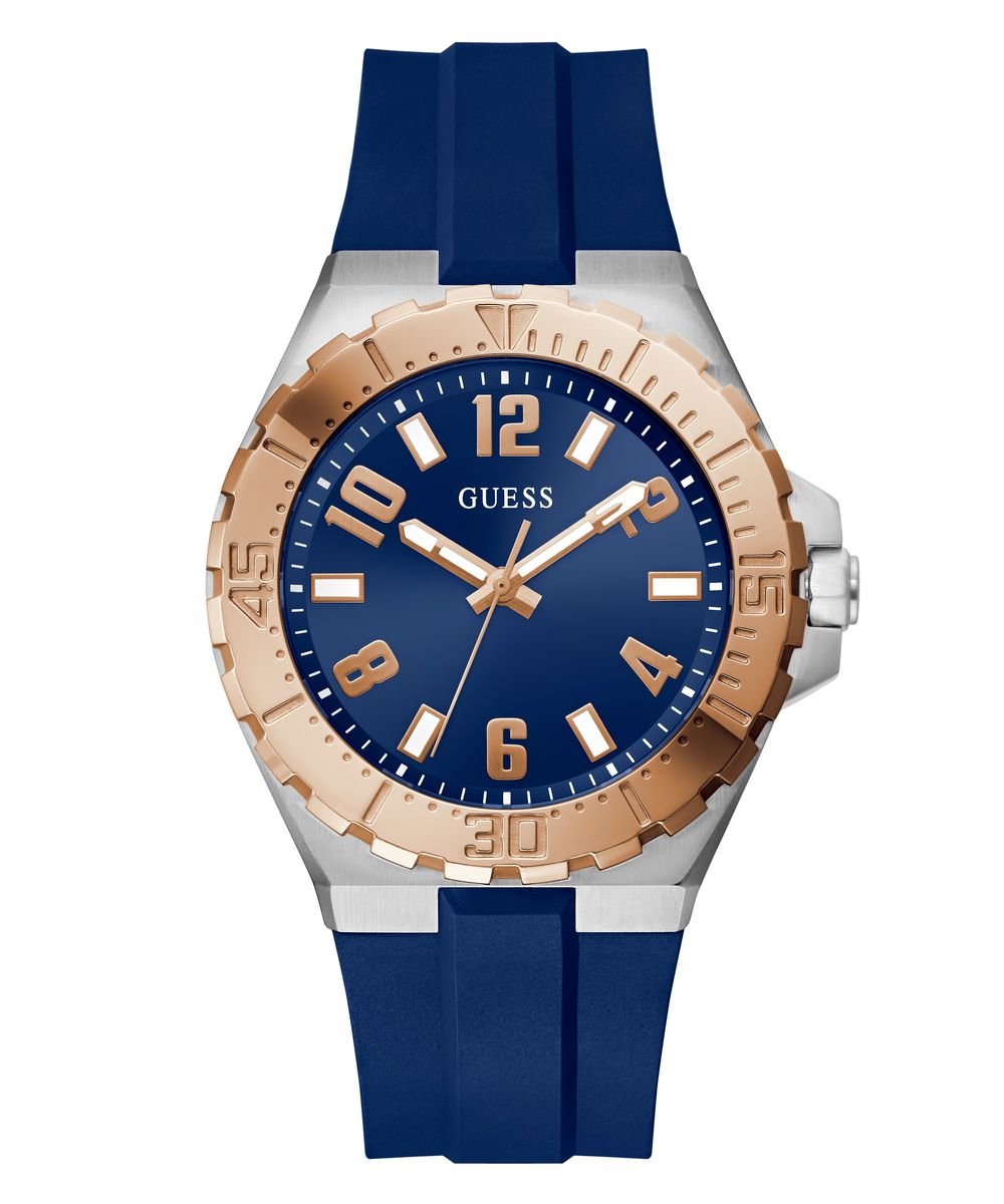 Guess Campus GW0906G3 Horloge - Siliconen - Blauw - Ø 44 mm