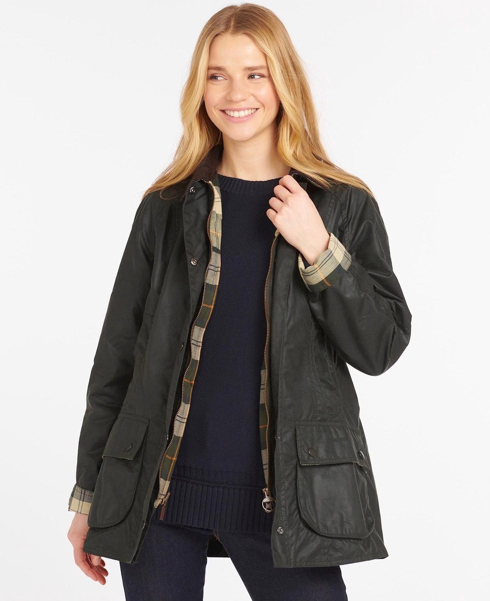 Barbour Classic Beadnell Wax Jacket lwx0668ol71 18 Sage