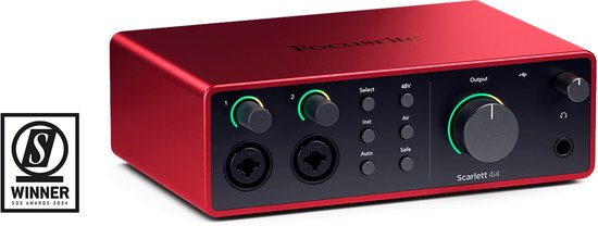 Focusrite Scarlett 4th Gen 4i4 - USB audio interface, 4 in / 4 uit
