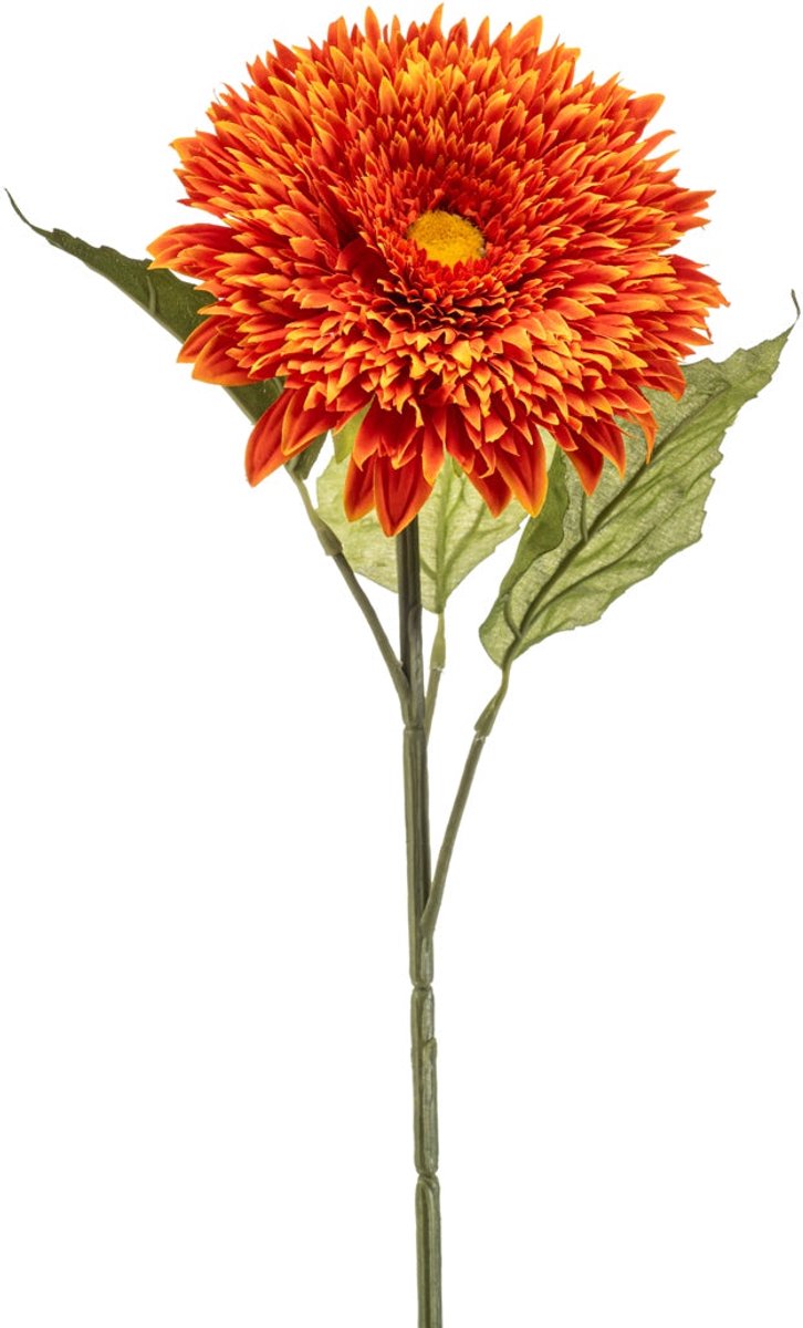 Emerald Kunstbloem Zonnebloem 65cm oranje - Kunstplant voor binnen