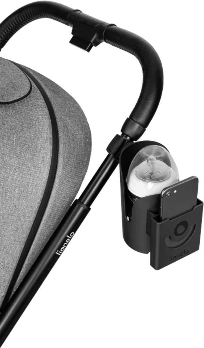 Lionelo Ove - bekerhouder en telefoonhouder - bekerhouder, flessenhouder - accessoires, smartphonehouder - universeel - aangepast aan de meeste flessen en smartphones - 360° bevestigingssysteem van LIONELO — afbeelding 4