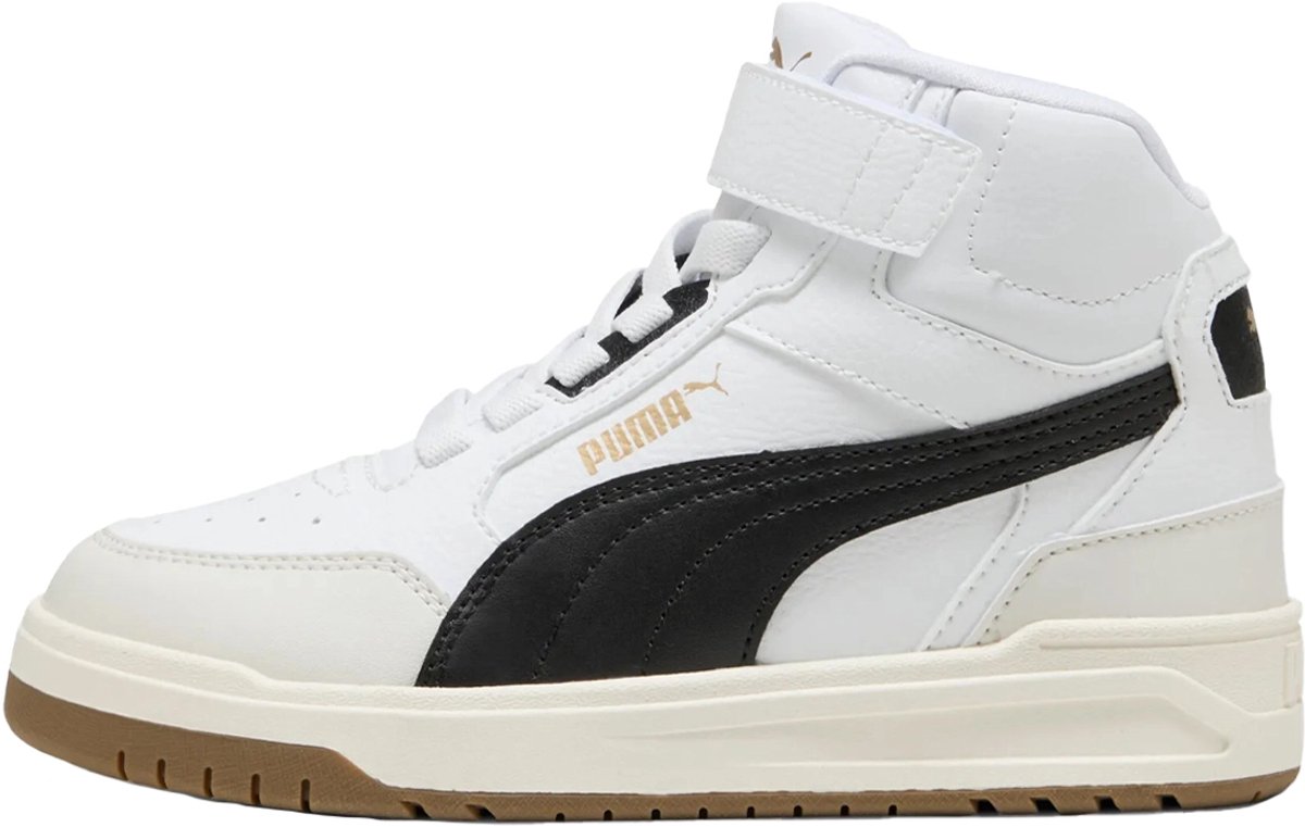 Puma shuffle downtown mid ac in de kleur wit.