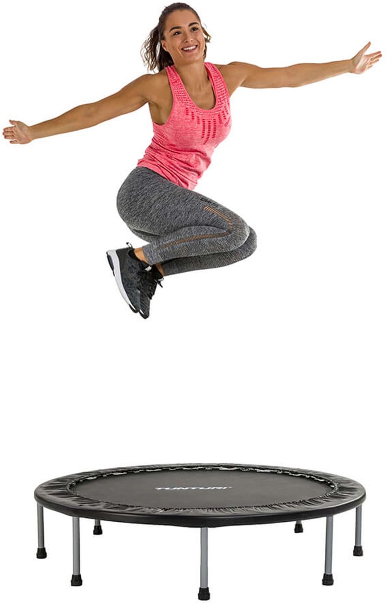 Tunturi Funhop Fitness trampoline - 125 cm - incl. gratis fitness app — afbeelding 6