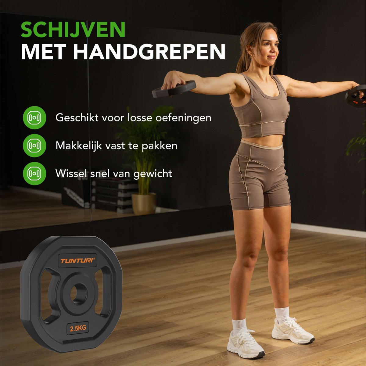 Tunturi Aerobic Pump Gewichtenset 20kg - Halterset van rubber - Incl. halterstang met 6 schijven - Barbell set - Incl. gratis fitnessapp thumbnail 2