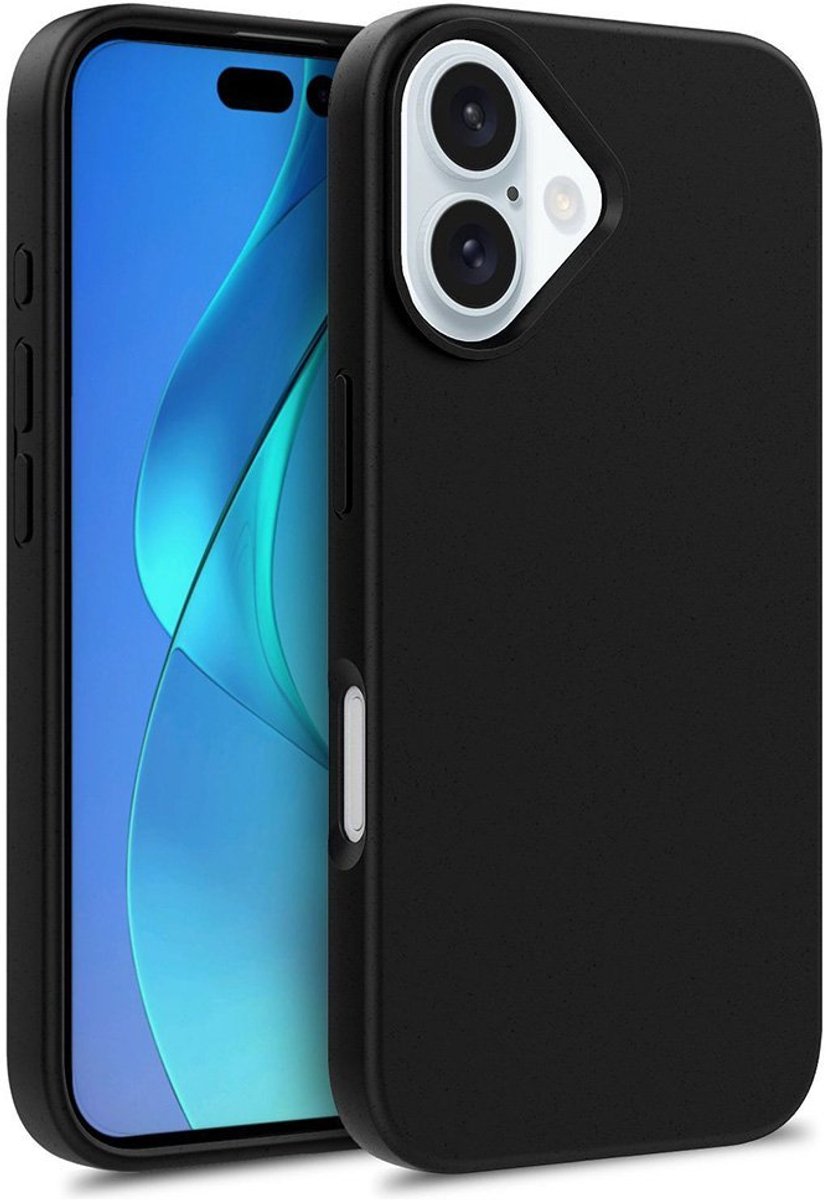 Mobiq - Flexibel Eco Hoesje geschikt voor iPhone 17 - zwart