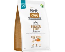Brit Care Grain-Free - Droog Hondenvoer - Senior & Light - Zalm - Graanvrij - 12kg