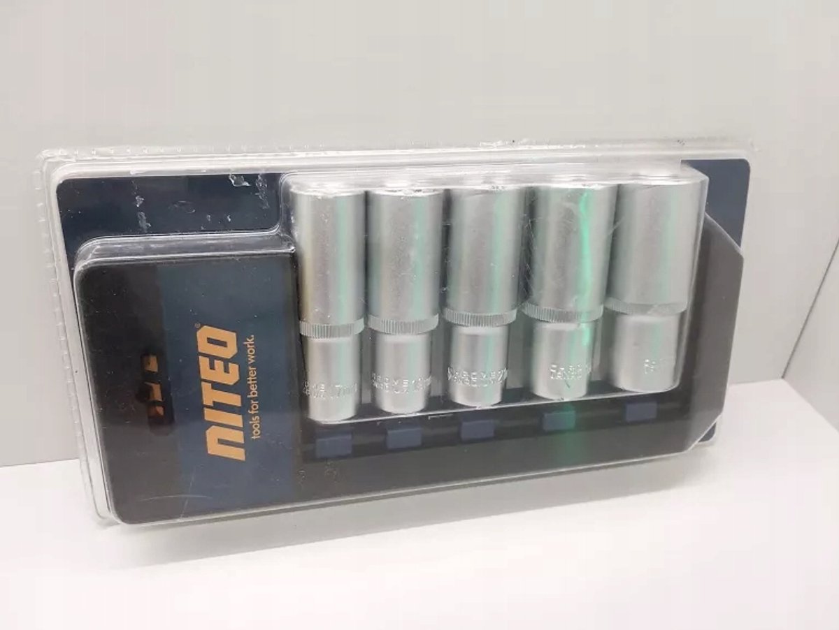 Niteo Tools 1/4" Diepe Doppenset - 5 St
