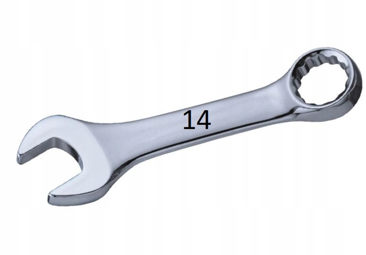 POWERBUILT Ringvorksleutel 14 mm Cr-V Kort