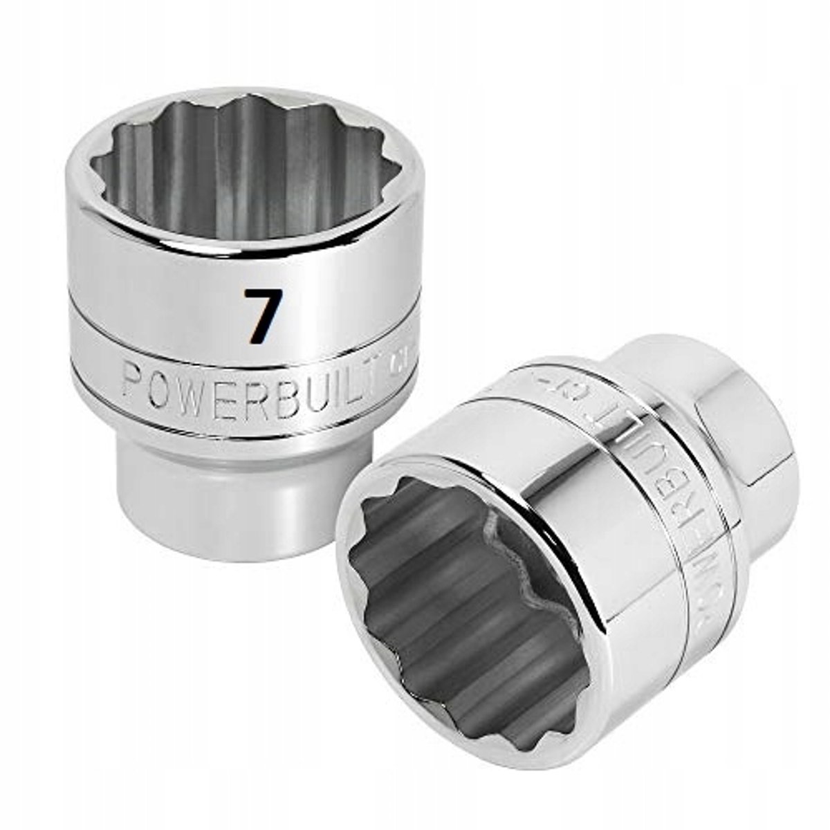 POWERBUILT 12-kant dop dop 3/8" 7mm CrV staal