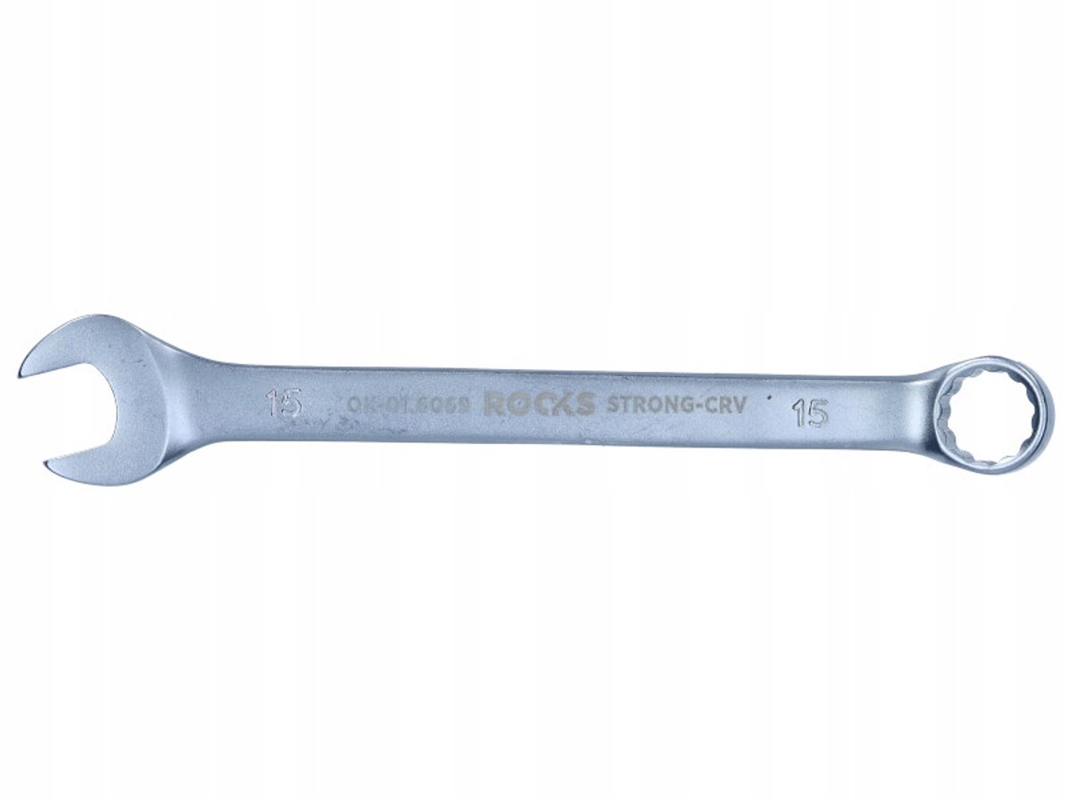 ROOKS Ringsleutel 15 mm - 31CrV3 Staal, Dubbel Chroom