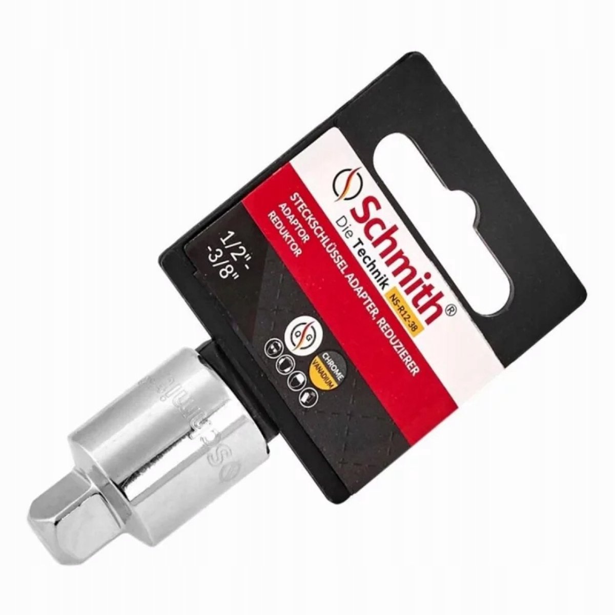 Adapterreductie 1/2" naar 3/8" Schmith NS-R12-38 CrV