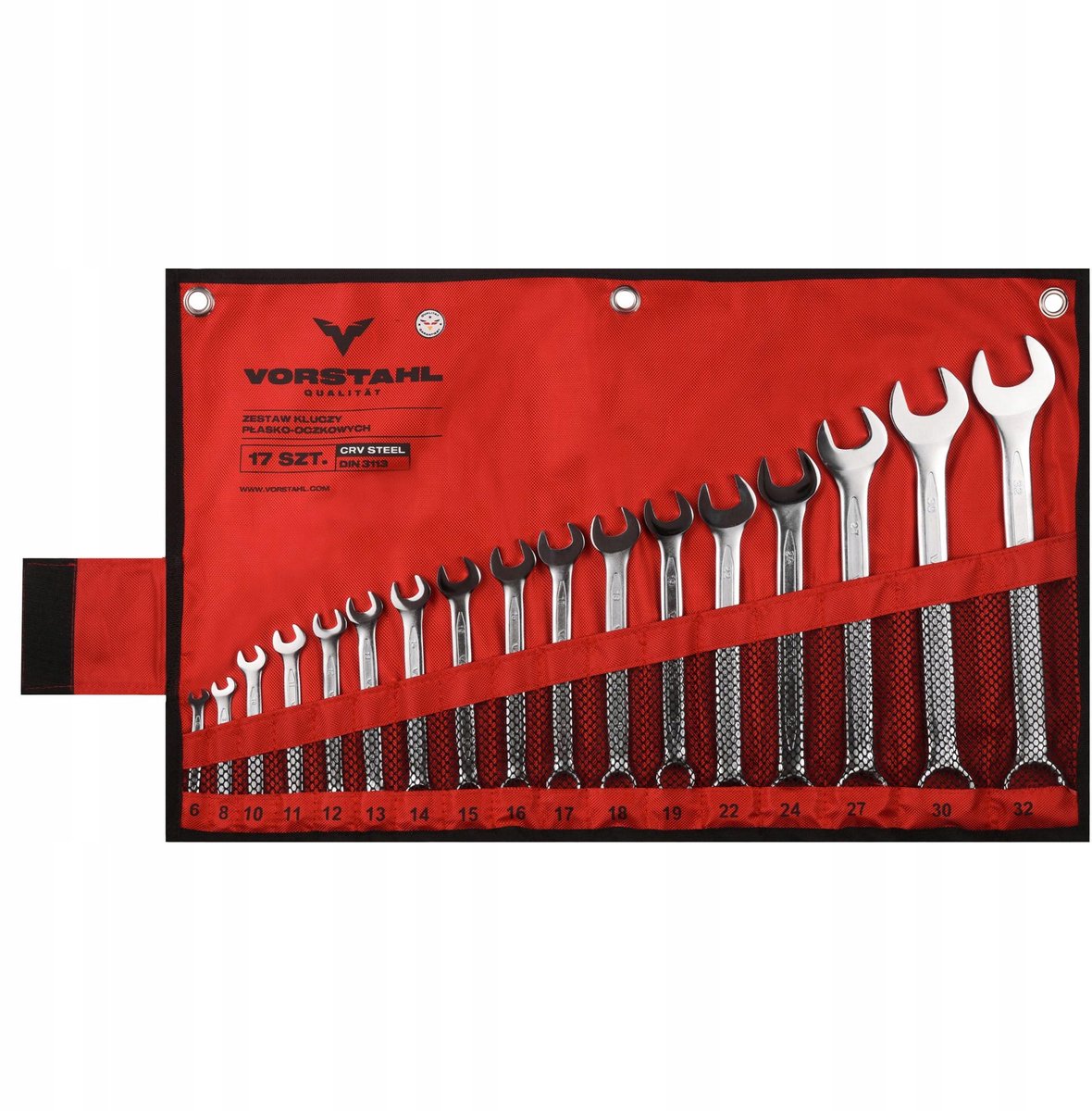 17-delige Ring-Steeksleutelset CrV 6-32mm