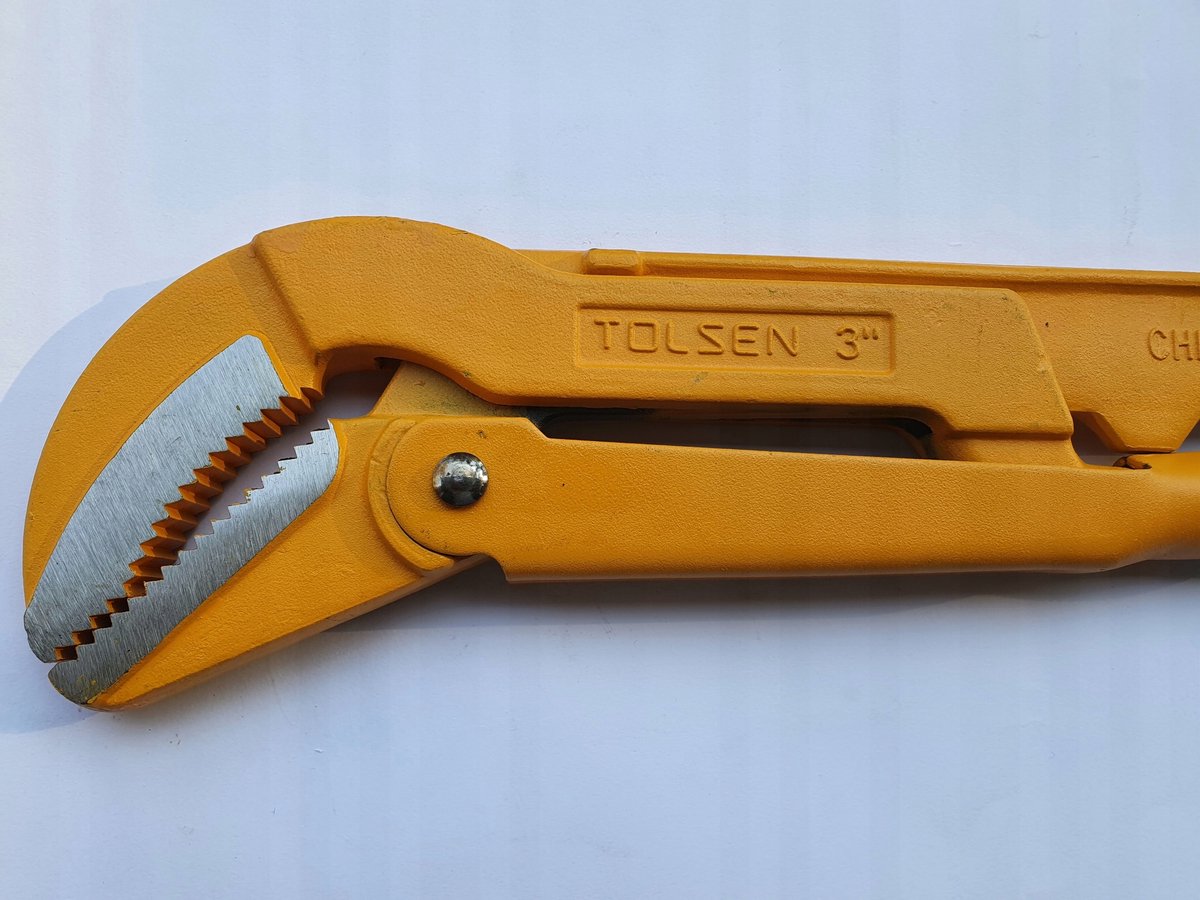 Tolsen Verstelbare Pijptang 45° 1,5 inch - Industriële Kwaliteit