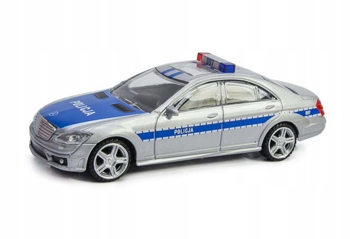 Rastar Mercedes S 63 AMG Politie Modelauto 1:43 - Metaal