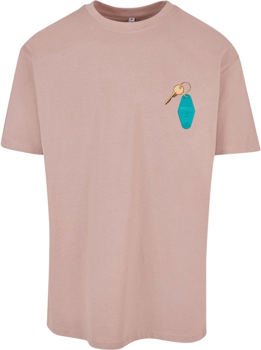 Mister Tee California Motel Oversize Heren Tshirt XL Roze
