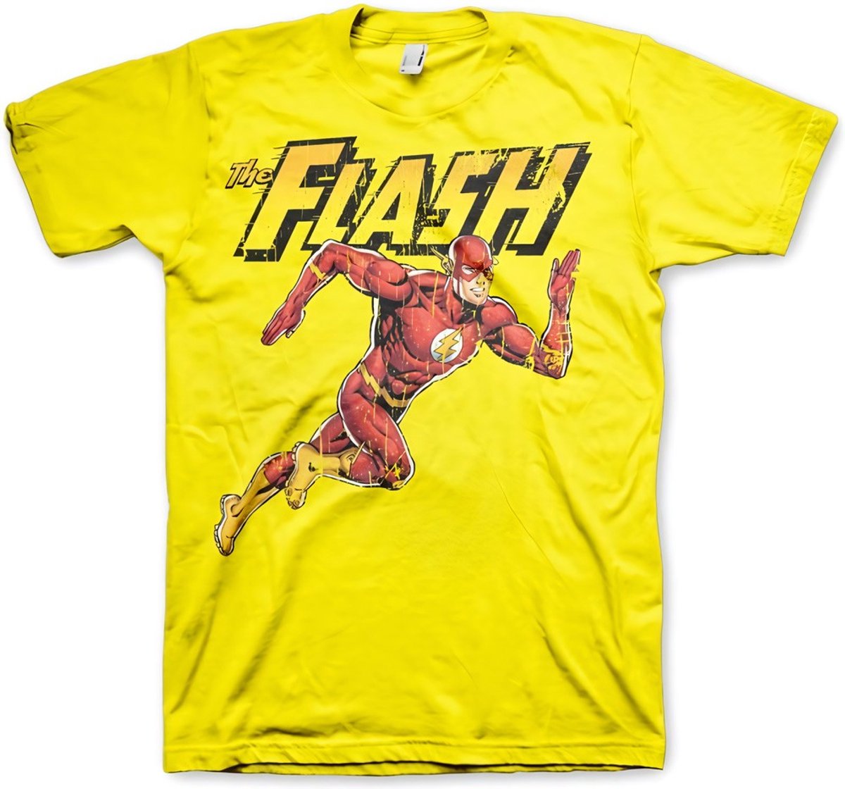 The Flash Running T-shirt Yellow-S