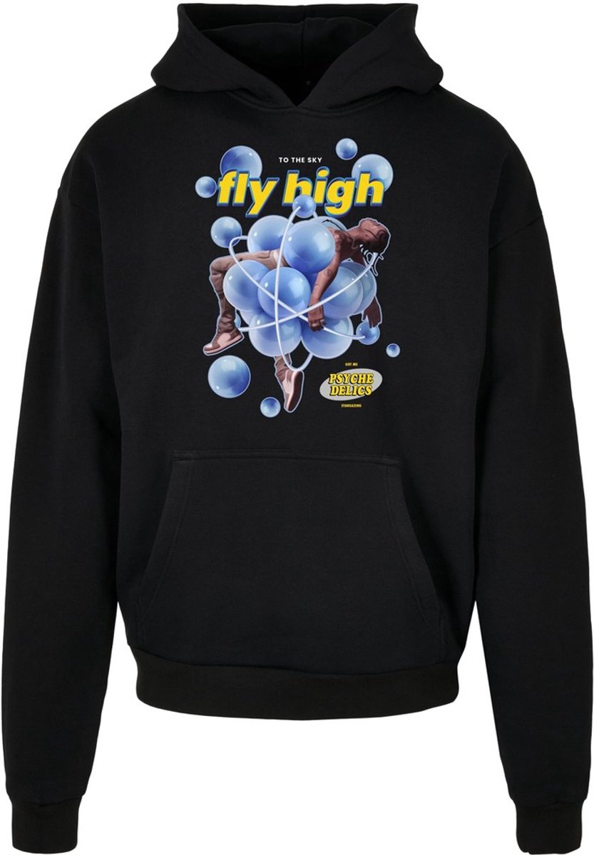 Mister Tee Bubblles Heavy Oversize Hoodie/trui M Zwart