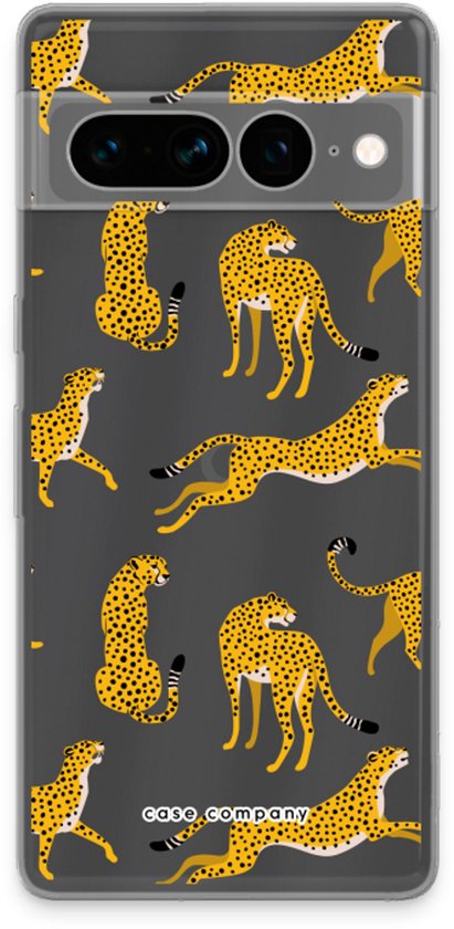 Case Company® - Coque Google Pixel 7 Pro - Léopard - Coque souple pour téléphone - Protection sur tous les côtés et bord de l'écran