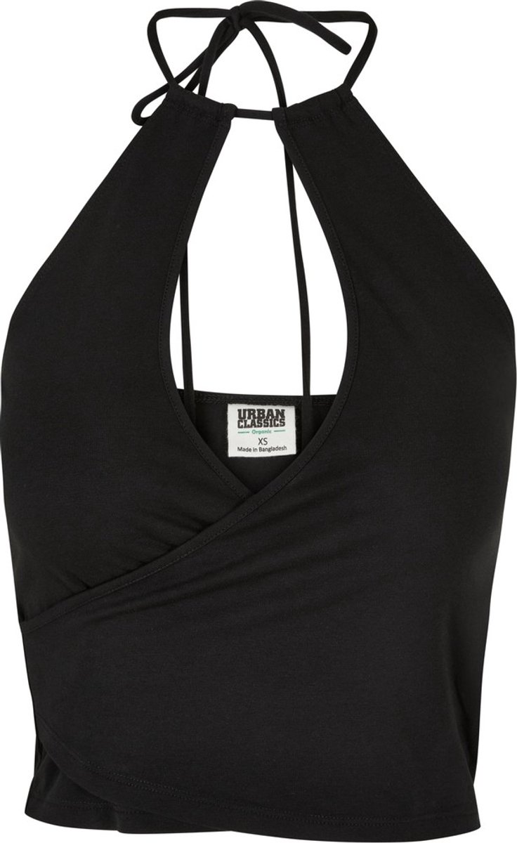 Urban Classics Short Wrapped Neckholder Mouwloze top XXL Zwart