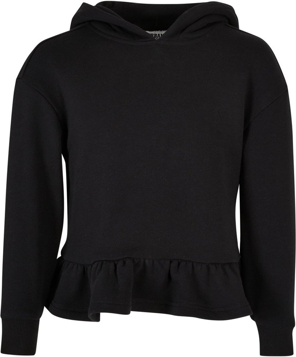 Urban Classics Organic Volants Kinder hoodie/trui Kids 158/164 Zwart