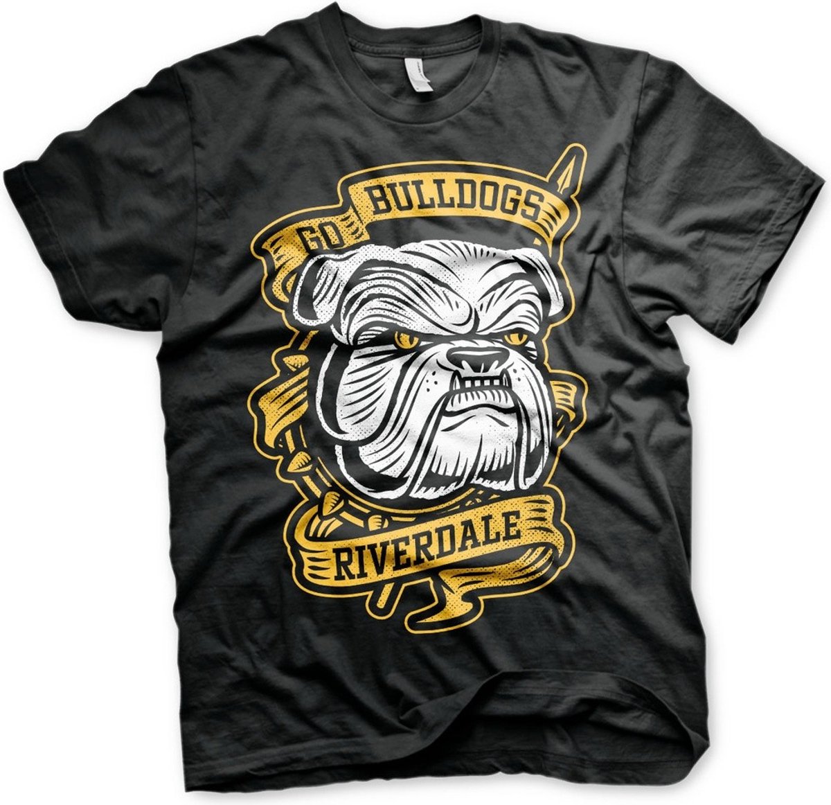 Riverdale Go Bulldogs T-Shirt Black-M
