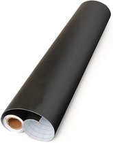 Film tableau noir autocollant Tovbmup - Tableau noir pour enfants - Tableau noir mural - Film craie autocollant - Convient pour tableau noir mural ou bricolage - 45*200cm - Zwart