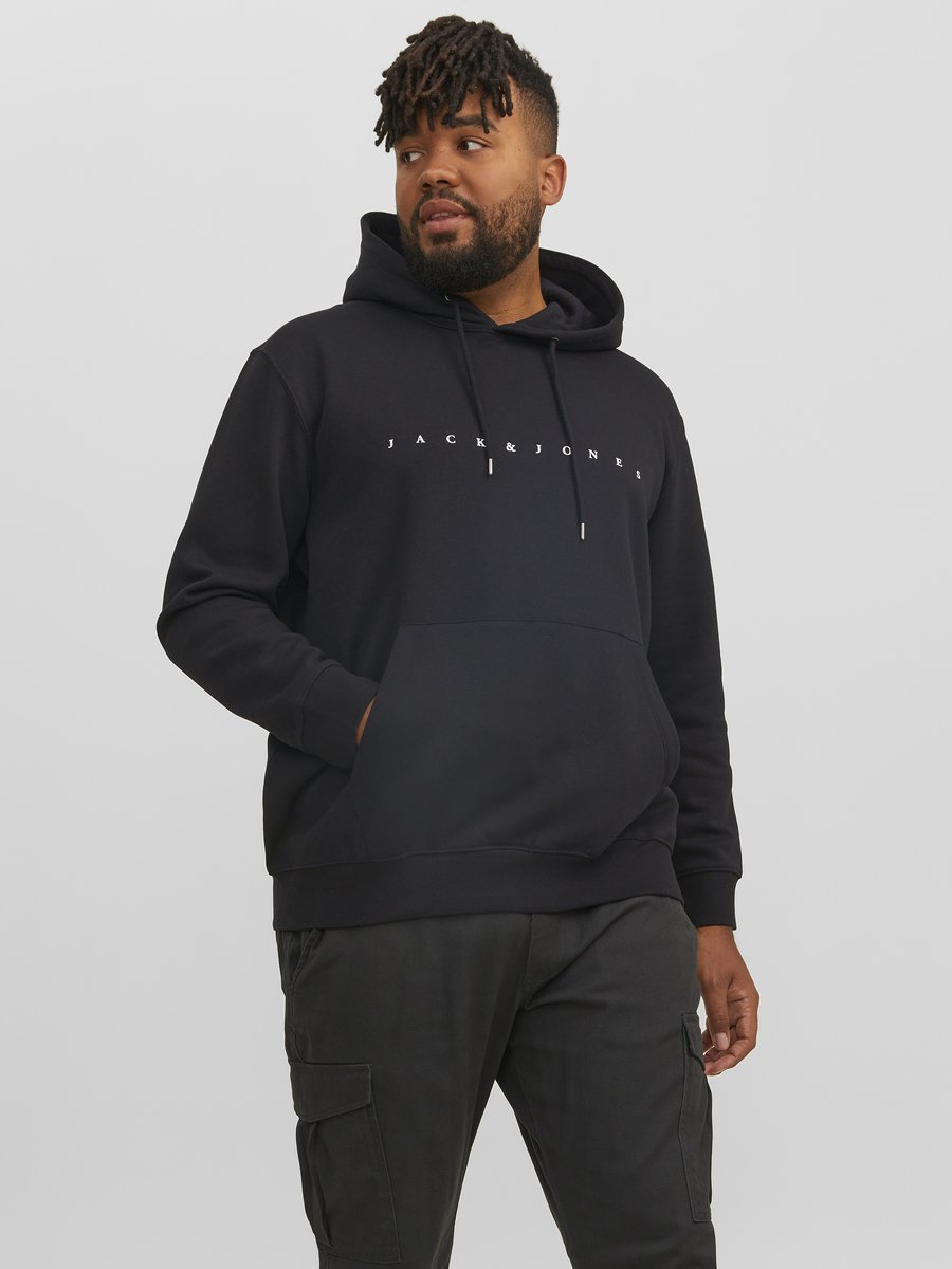 JACK&JONES PLUS - JJESTAR JJ SWEAT HOOD NOOS PLS Heren Trui US3XL — afbeelding 2