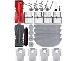 PromoHome 25-delig accessoirepakket geschikt voor voor Roborock Saros 10/G30- Complete set met hoofdborstels, zijborstels, HEPA-filters, stofzakken en dweilpads voor diepe reiniging