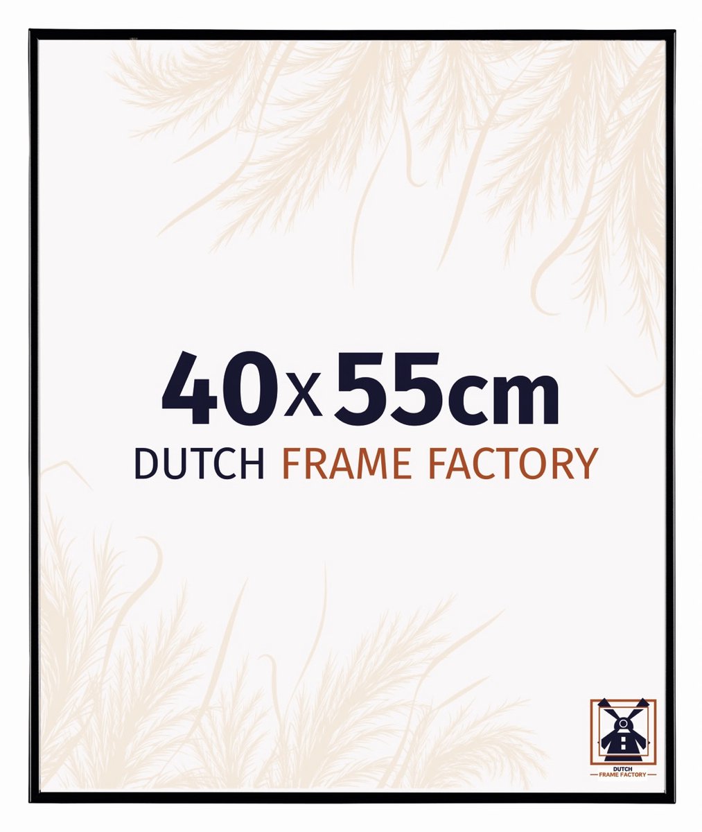 Dutch Frame Factory Fotolijst 40x55 cm - Kunststof - Zwart Hoogglans - Easy