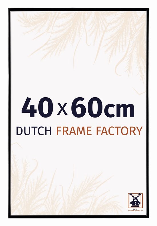 Estancia Zwarte Houten Fotolijst 40x60 cm met Onbreekbaar Plexiglas | Lijst 40x60cm