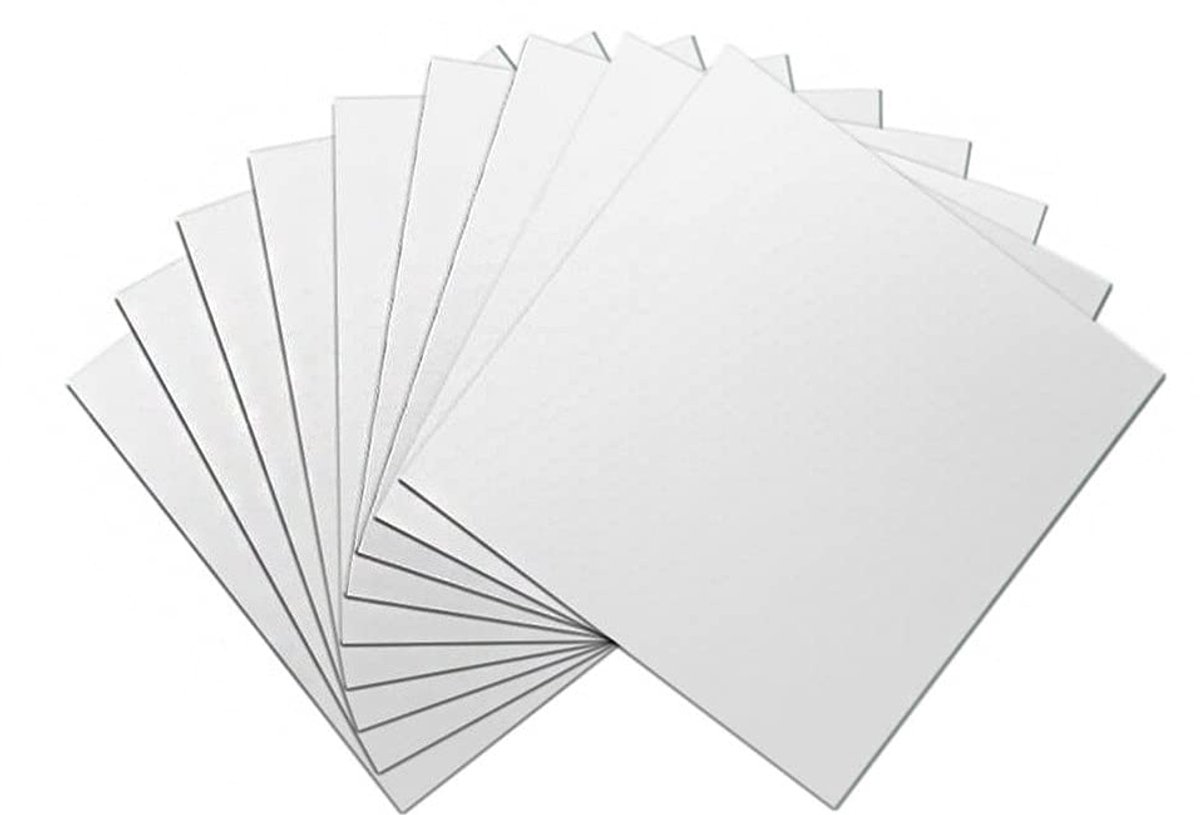 Set of 16 Self-Adhesive Mirrors, 15 x 15 cm, Flexible Plastic Mirror Sheets, 0.2 mm Thick Acrylic Mirror, Frameless Small Mirror for Home Decoration