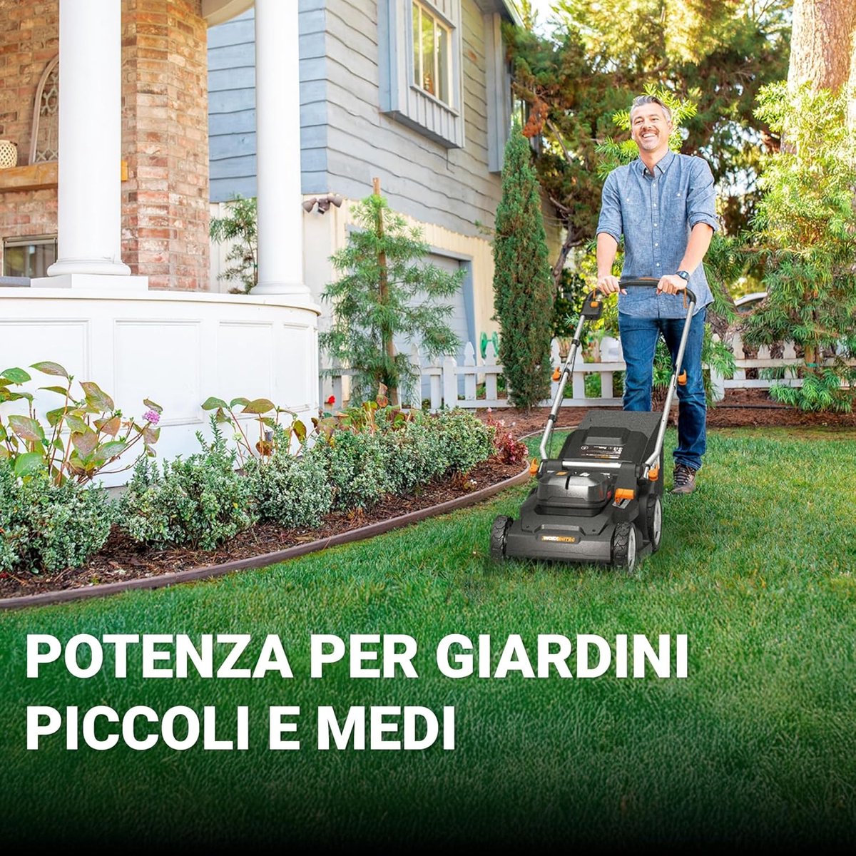 Afbeelding 3 van Krachtige Accu Grasmaaier met Borstelloze Motor en 37 cm Maaibreedte