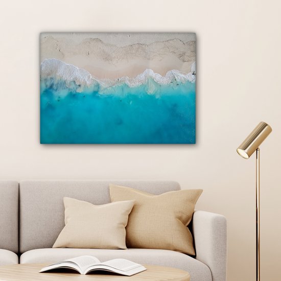 Peintures sur Toile Mer - Plage - Eté - 80x60 cm - Décoration murale