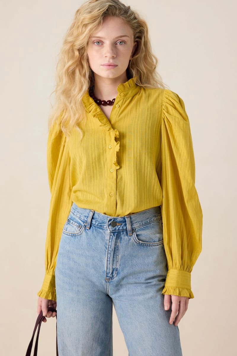 Sissy-Boy - Gele blouse met lurex