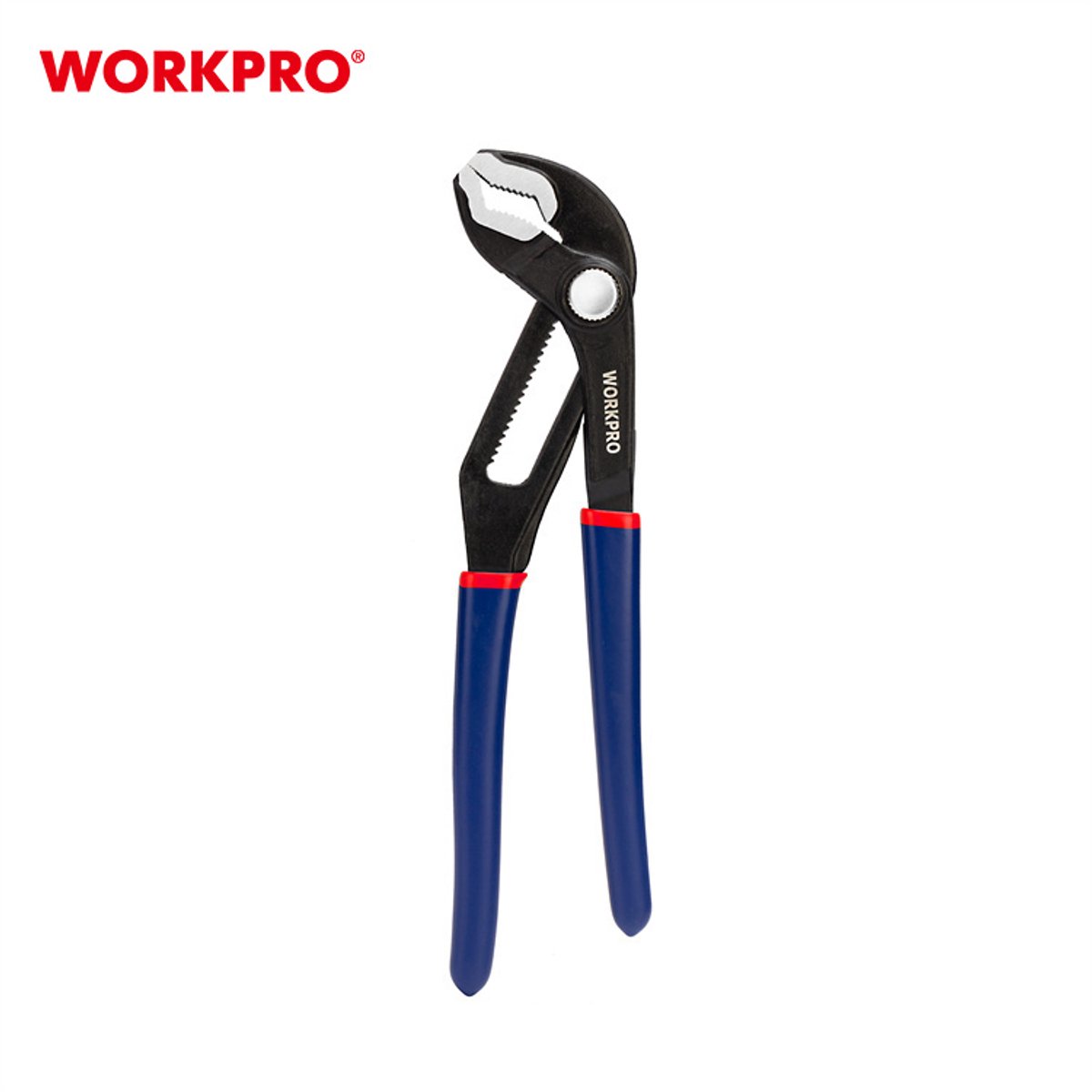 WORKPRO WP231087 Waterpomptang 250 mm – Snelverstelbaar – CR-V Staal – V-bek – Voor Leidingen & Fittingen – Compatibel met WORKPRO WP231157 Beschermbekken