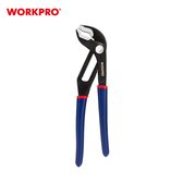 WORKPRO WP231087 Waterpomptang 250 mm – Snelverstelbaar – CR-V Staal – V-bek – Voor Leidingen & Fittingen – Compatibel met WORKPRO WP231157 Beschermbekken