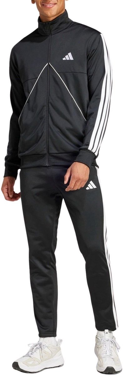 Adidas Sportswear Basic 3-Stripes Tricot Trainingspak Heren Zwart