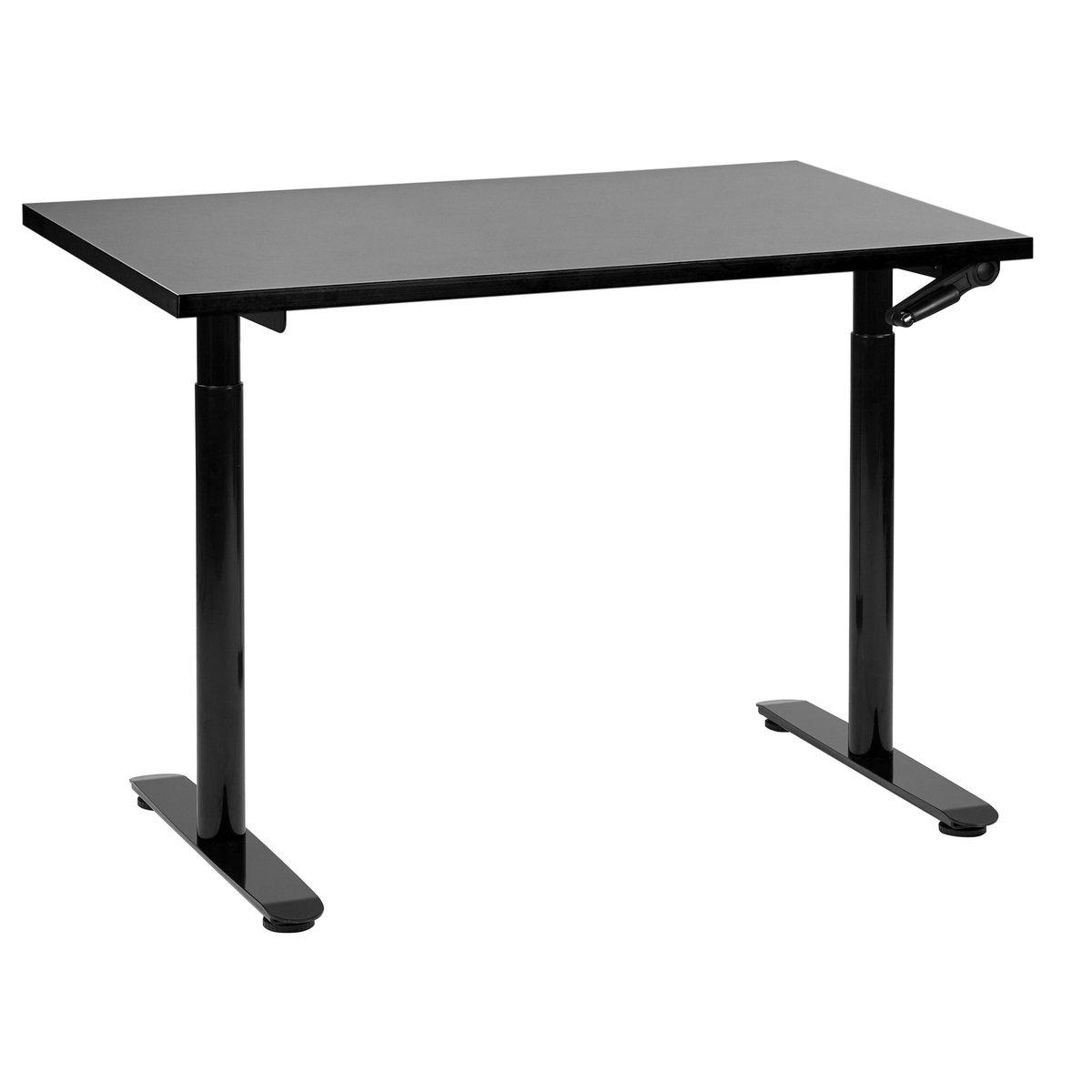 DESTINAS- Verstelbaar bureau - Zwart - 120 x 72 cm - Spaanplaat
