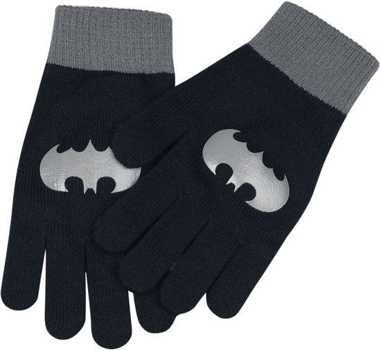 Batman Batman - Logo Dames Handschoenen - zwart/grijs - Standard