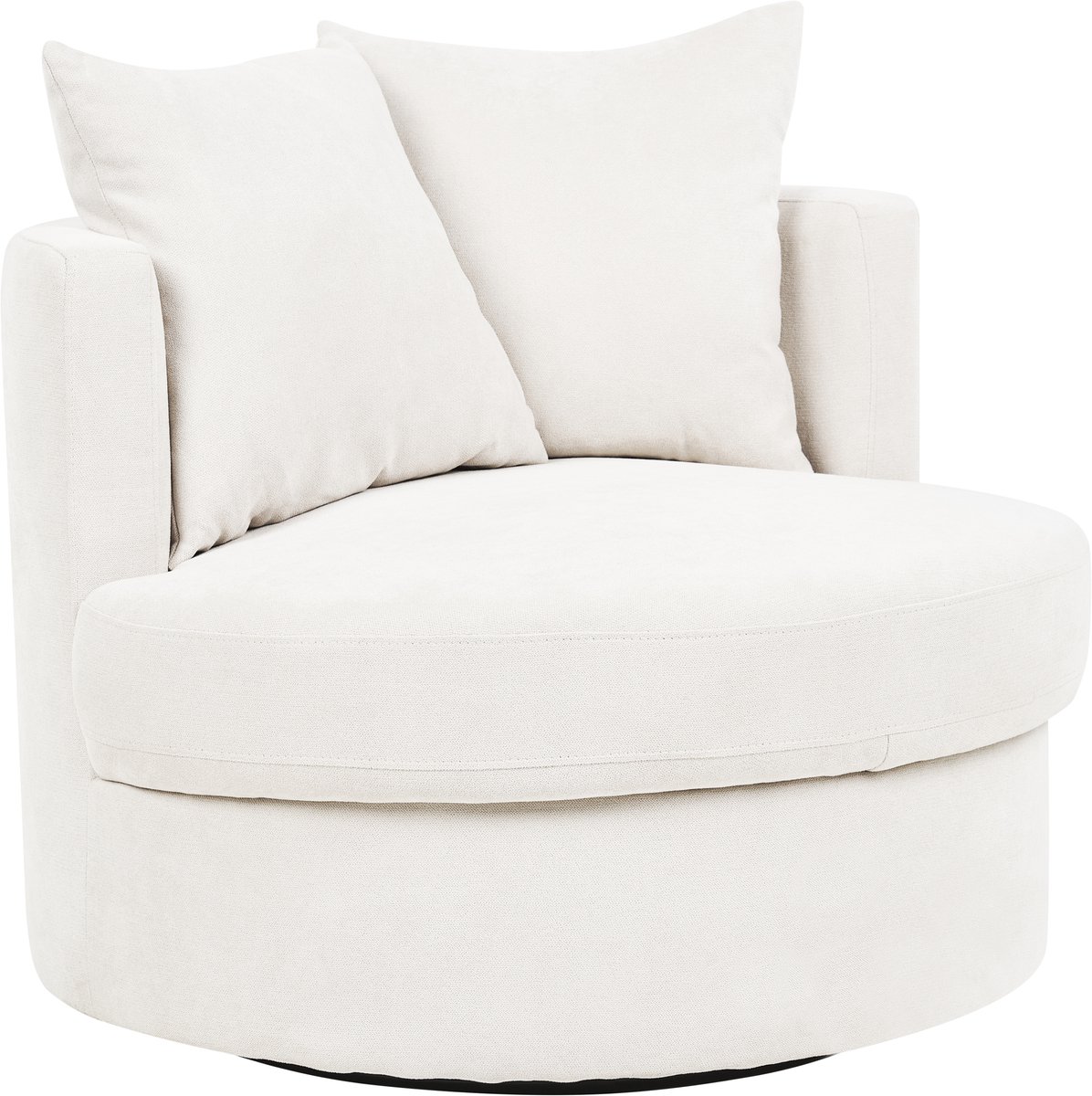 DALBY - Fauteuil - Lichtbeige - Polyester