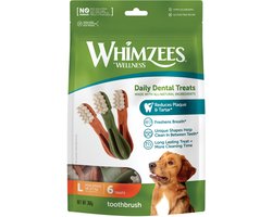 Whimzees Tandenborstel Star L - Kauwsnacks - Hond - 14,5cm - 6st