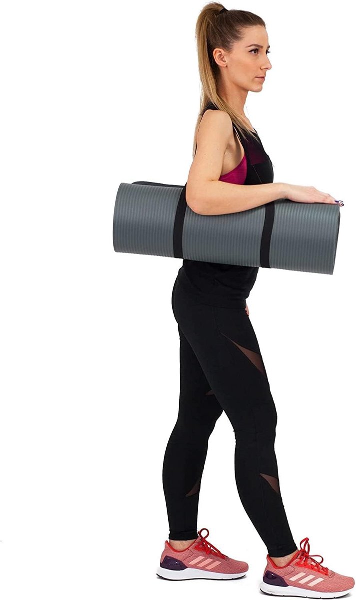 Extra Dikke Yogamat 180 x 60 cm - Antislip voor Fitness, Pilates, en Yoga — afbeelding 4